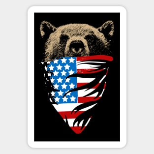 American Bear Sticker